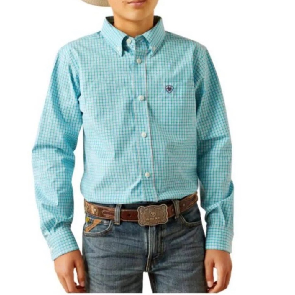 Ariat Pro Series Wilmer Classic Fit Long Sleeve
Shirt Medium 10-12 NWT
